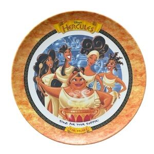 Vintage 1997 Disney McDonalds Hercules "The Muses" 9.5" Melamine Collector Plate